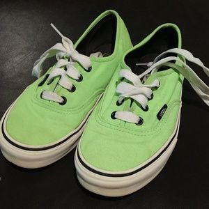 Lime green Vans